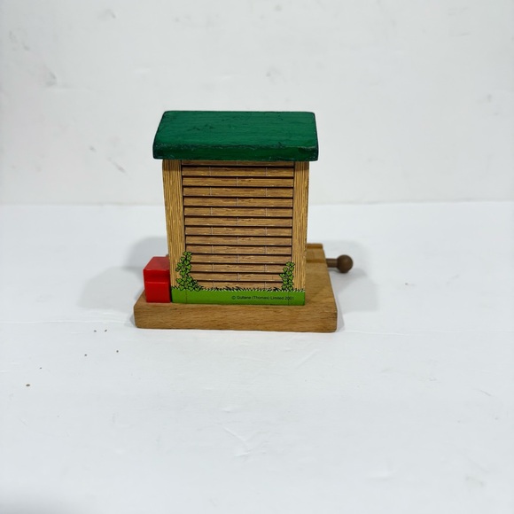 Vintage Thomas the Train Brio Wooden Train Station Toy Green Roof Pretend Play - Picture 6 of 9